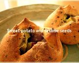 A picture of step 9 of Chunky Sweet Potato and Black Sesame Mini Rolls.