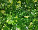A picture of step 4 of Sauteed Collard Greens.