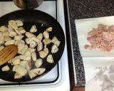 A picture of step 3 of Chicken & Bacon Spaghetti.