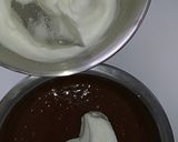 Une image de l'étape 3 de Moelleux au chocolat ganache chocolat blanc.