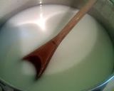 A picture of step 4 of Vickys Chocolate 'Concrete' with Pink Custard, GF DF EF SF NF.