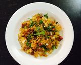 A picture of step 1 of Farali potato chat.
