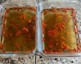 A picture of step 3 of Osmanthus and Goji Berry Jelly.