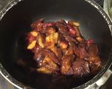Une image de l'étape 2 de Compote de pêches de vigne et prunes d ente.
