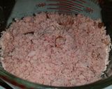 A picture of step 1 of Ham salad.