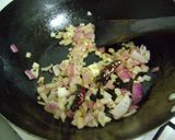 A picture of step 3 of Lau Er Khosha Bata (Bottle Gourd Peel Chutney - Bengali Style).