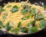 A picture of step 6 of Rich Creamy Oyster Pasta.