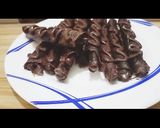 A picture of step 8 of Chocolate wafers.