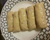 A picture of step 4 of Thanksgiving Egg Rolls w/ Sweet&Sour Cranberry Sauce.