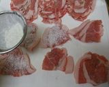 A picture of step 2 of Pan Fried Pork with Grainy Mustard.