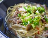 A picture of step 6 of For Lunch Rich & Delicious Soup Pasta.