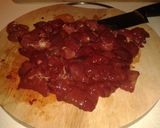 A picture of step 1 of Liver with ricotta cheese.