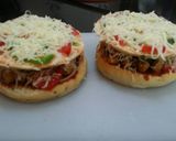 A picture of step 13 of Double decker Chole Pizza.