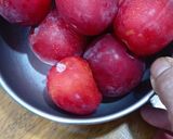 A picture of step 1 of Rakhi Special Mawa Stuffed Plum Gulab Jamun : No Oil, No Ghee.