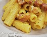 Foto del passaggio 1 della ricetta Tortiglioni cremosi alla carbonara