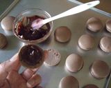 A picture of step 8 of My Favorite Macarons (Chocolate).