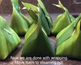 รูปขั้นตอนการทำที่ 8 ของ ห่อหมกหัวปลีเนื้อไก่บด Banana Flower Recipe