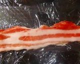 A picture of step 2 of Easy Folded Tonkatsu (Pork Cutlet) with Thinly Sliced Pork Belly.