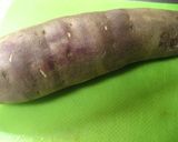A picture of step 1 of Deep-Fried Salty Sweet Potato Sticks.