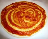 A picture of step 4 of Cured Ham Pizza.