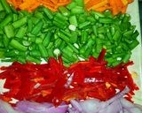 A picture of step 2 of #Jollof rice contest#.