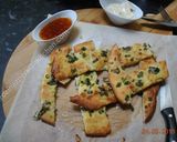 A picture of step 7 of Keto Garlic Bread with almond flour   نان سیر با آرد بادام.