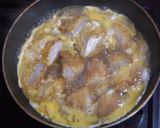 A picture of step 3 of 'Katsu-don' Pork Cutlet Rice Bowl.