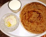 A picture of step 6 of Anda paratha (healthy breakfast).