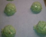A picture of step 5 of Pistachio White Chocolate Chip Cookies.