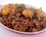 A picture of step 6 of Barbeque Sauced Stir-fried Pork and Potatoes.