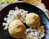 A picture of step 6 of Allittu Unde (Popped Sorghum Flour Laddus).