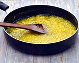 A picture of step 1 of Quick Tasty Mango Chunda.