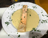 Foto del paso 10 de la receta: Salmón en salsa de cava con alcachofa y champiñones