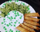 A picture of step 7 of Veg n chick roll.