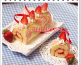 Foto langkah ke 8 dari resep Cara Membuat Motif pada Japanese Roll Cake - How to make japanese roll pattern.