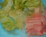 A picture of step 1 of Easy Lettuce and Bacon Pasta with Yuzu Pepper.