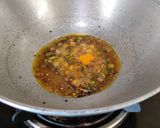 A picture of step 4 of Garlic Karela.