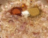 A picture of step 2 of Hyderabadi Khageena.