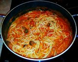 A picture of step 6 of Mike's Baked Spaghetti & Meatballs.