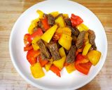 Hình bước làm 6 của món Beef and Bell Pepper Stir-FryBò xào ớt chuông