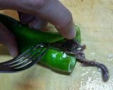 A picture of step 2 of Anchovy-Stuffed Manganji Peppers.