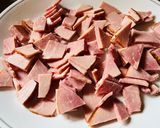 A picture of step 1 of Quick Ham Salad.