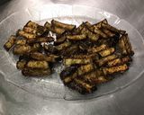 Une image de l'étape 9 de Frites d'aubergines au four aux herbes de Provence et épices.