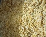 A picture of step 1 of Magas laddu (besan laddu).