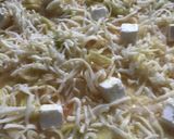 Foto del paso 4 de la receta: Pastel de puerros, huevos y quesos feta y mozzarella
