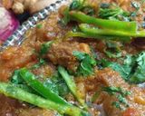 A picture of step 7 of Aloo bhukara(plum) mutton boneless karahi.