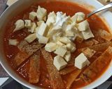 A picture of step 4 of Tortilla Soup.