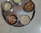 A picture of step 1 of Til churma ladoo.