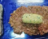รูปขั้นตอนการทำที่ 3 ของ หมูสับสอดไส้ชีสและพริกเม็กซิกันห่อเบค่อน คีโต
