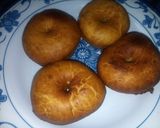 A picture of step 1 of Doughnut glazing.